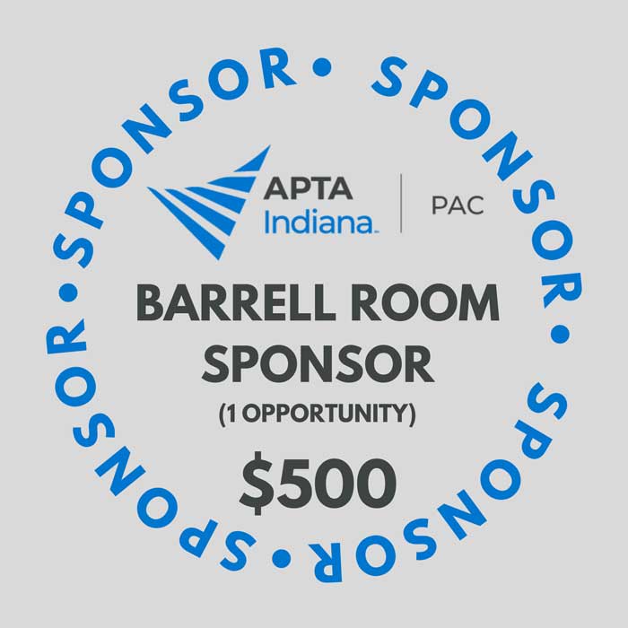 2026 APTA Indiana PAC Fundraiser - Barrell Room Sponsor